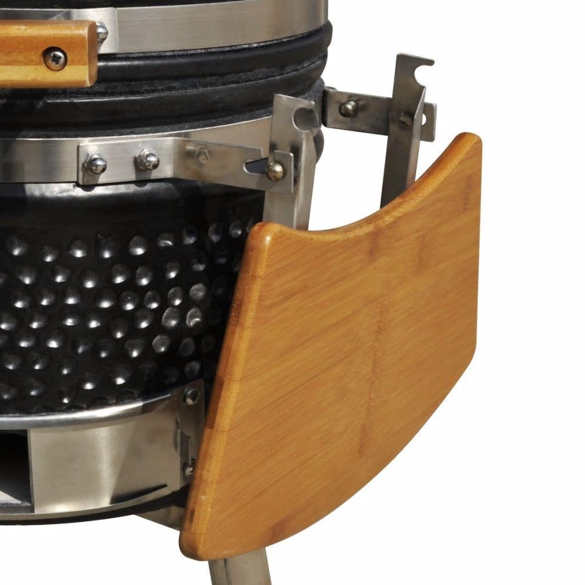 Kamado houtskoolbarbecue zwart 76cm keramisch