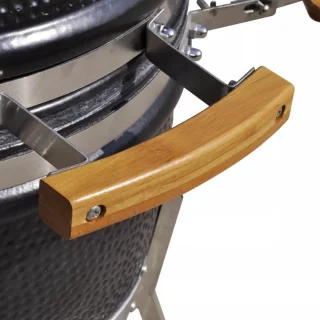 Kamado houtskoolbarbecue zwart 76cm keramisch