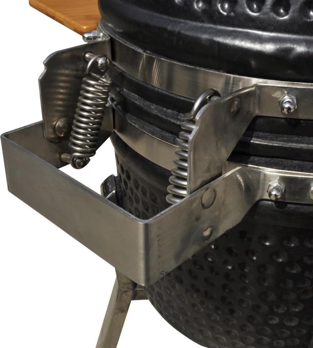 Kamado houtskoolbarbecue zwart 76cm keramisch