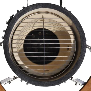Kamado houtskoolbarbecue zwart 76cm keramisch