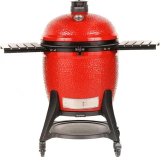 Kamado Joe Big Joe 3 houtskoolbarbecue met onderstel en zijtafels