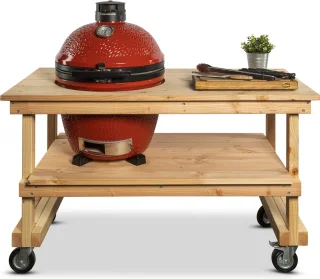 Kamado Joe Classic / Big Joe + Douglas tafel - Rood
