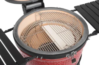 Kamado Joe Classic II houtskoolbarbecue met onderstel en zijtafels
