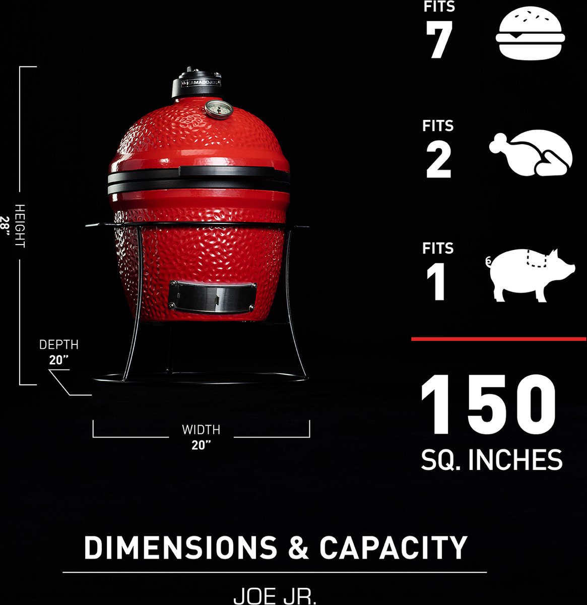 Kamado Joe Jr Rood Grill