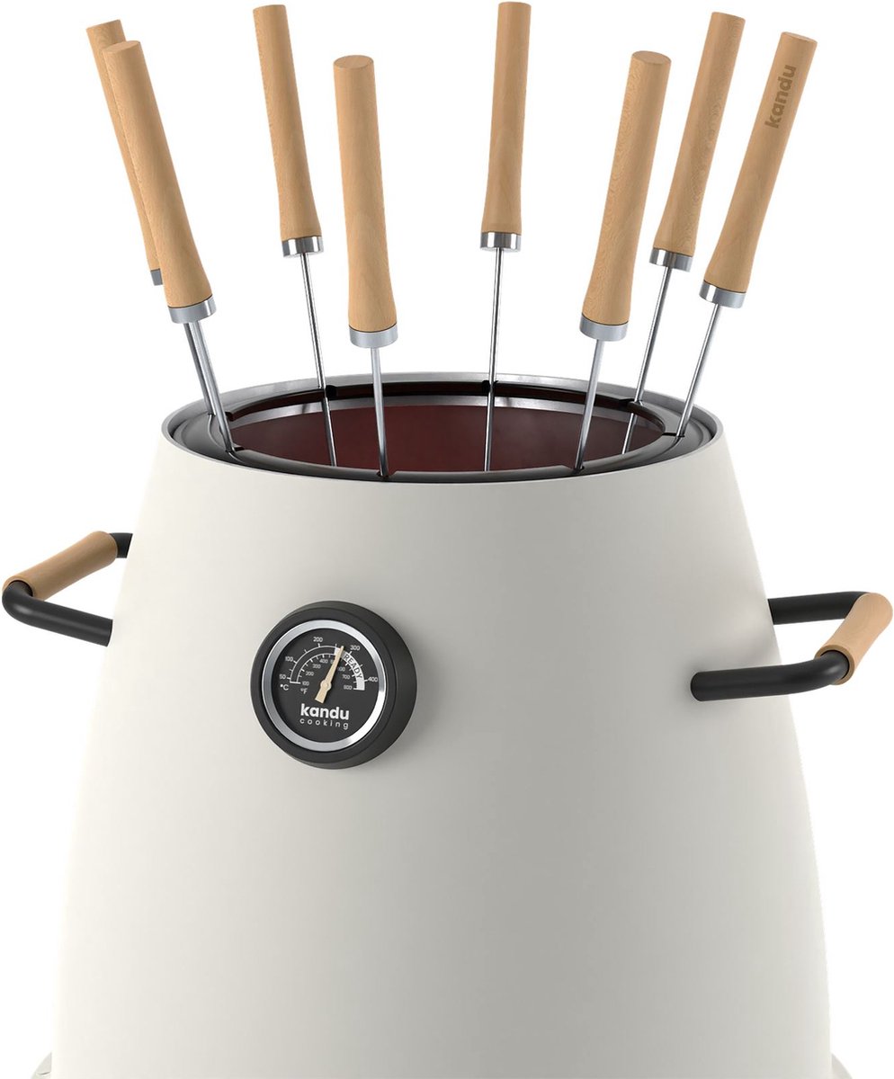 Kandu Cooking 41 Vertical Barbecue Ash White