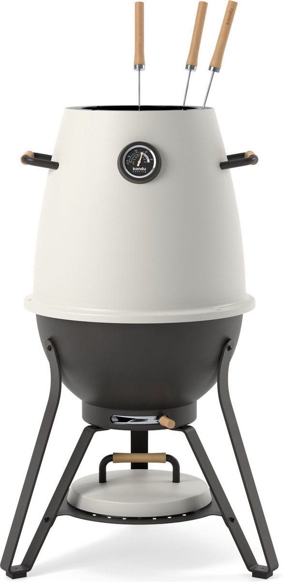 Kandu Cooking 41 Vertical Barbecue Ash White