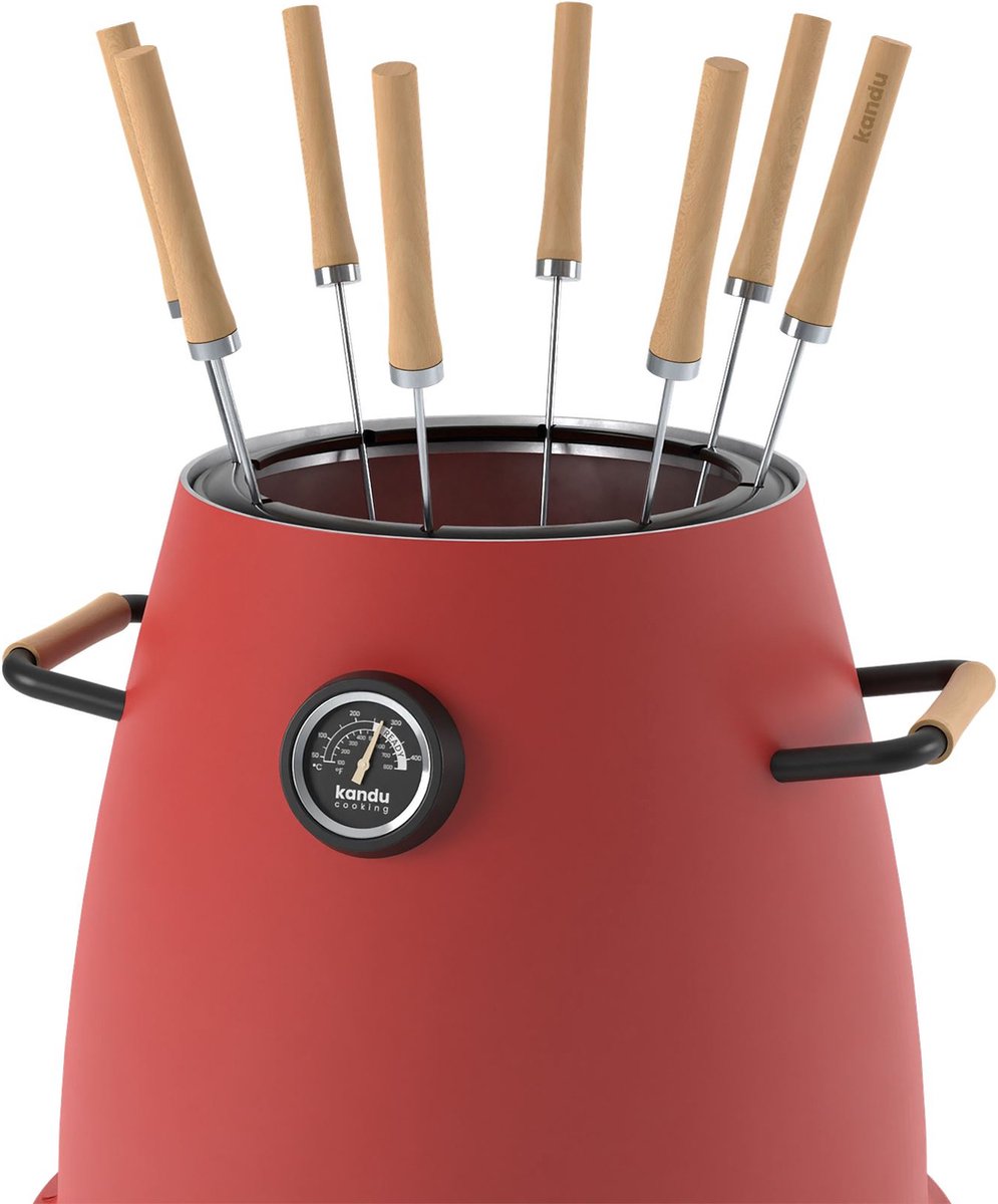 Kandu Cooking 41 Vertical Cooking Barbecue Flame Red