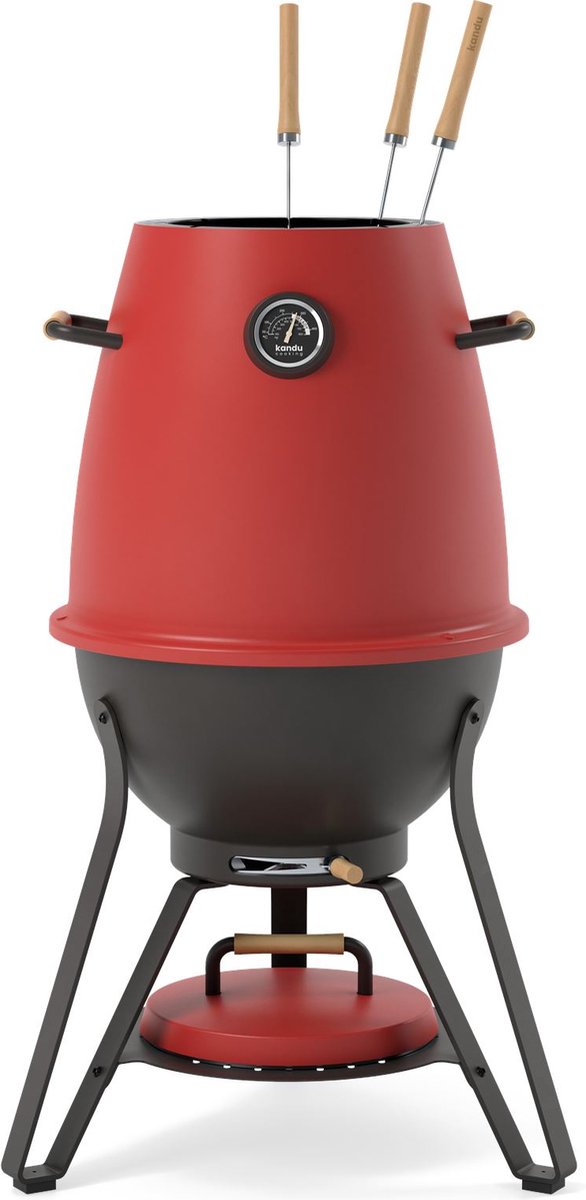 Kandu Cooking 41 Vertical Cooking Barbecue Flame Red