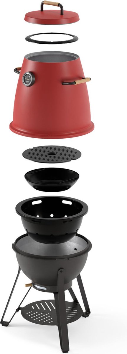 Kandu Cooking 41 Vertical Cooking Barbecue Flame Red