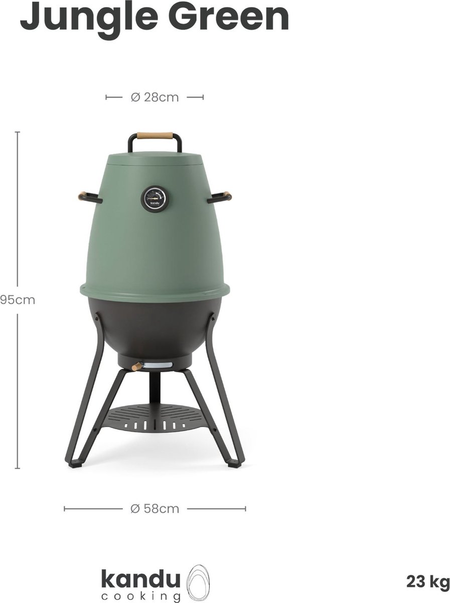 Kandu Cooking 41 Vertical Cooking barbecue Jungle Green