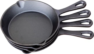 De Keij Kamado Gietijzeren Pannenset 4-delig in één oogopslag