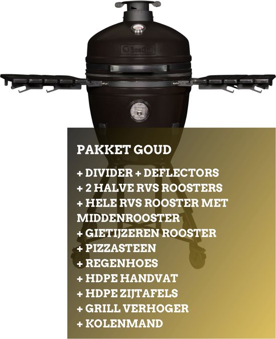 Keramische Kamado 21 inch Goud
