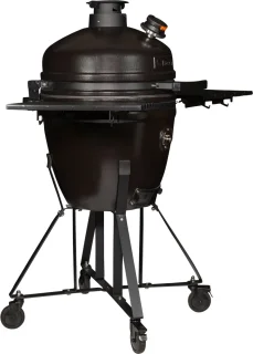 Keramische Kamado 21 inch Platina mat zwart