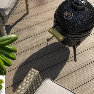 KitchenBrothers Kamado 27 cm Houtskool BBQ Zwart