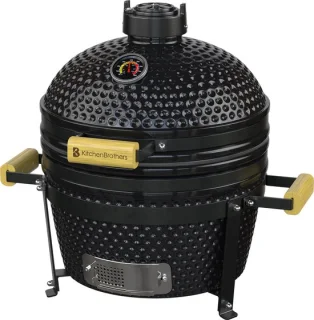 KitchenBrothers Kamado BBQ 16 Inch Deluxe Zwart