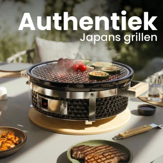Wat vinden we goed aan de KitchenBrothers Kamado Hibachi Keramische Tafelgrill Zwart