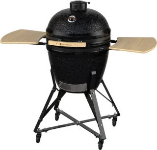 KitchenBrothers Kamado Houtskoolbarbecue 53 cm - Zwart