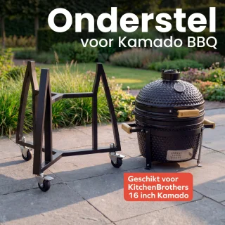 Wat vinden we goed aan de KitchenBrothers Kamado Onderstel 41 cm (16") Zwart