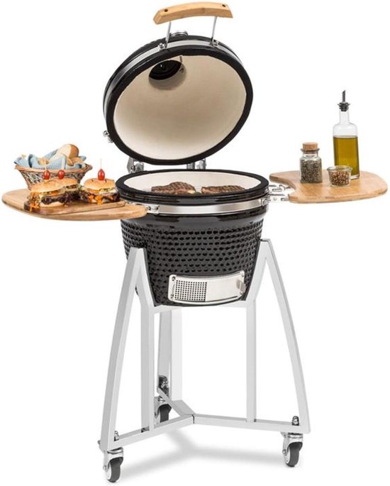 Klarstein Queensize Kamado Grill Keramiek Zwart