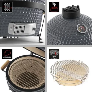 Landmann Kamado 16 inch Grijs Tafelmodel