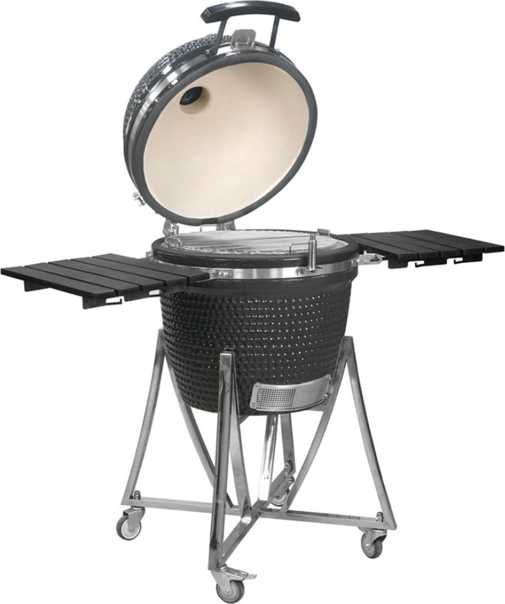 Landmann Kamado 22 Inch Keramische Houtskoolbarbecue Grijs Zwart