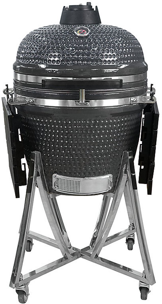 Landmann Kamado 22 Inch Keramische Houtskoolbarbecue Grijs Zwart