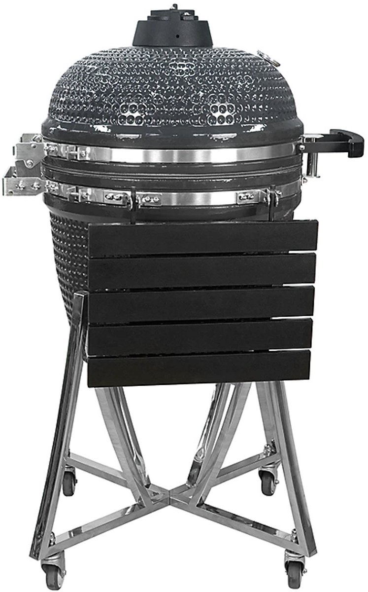 Landmann Kamado 22 Inch Keramische Houtskoolbarbecue Grijs Zwart