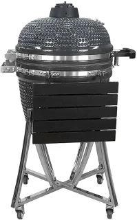 Landmann Kamado 22 Inch Keramische Houtskoolbarbecue Grijs Zwart
