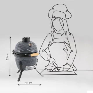 Landmann Kamado BBQ 27 cm Grijs