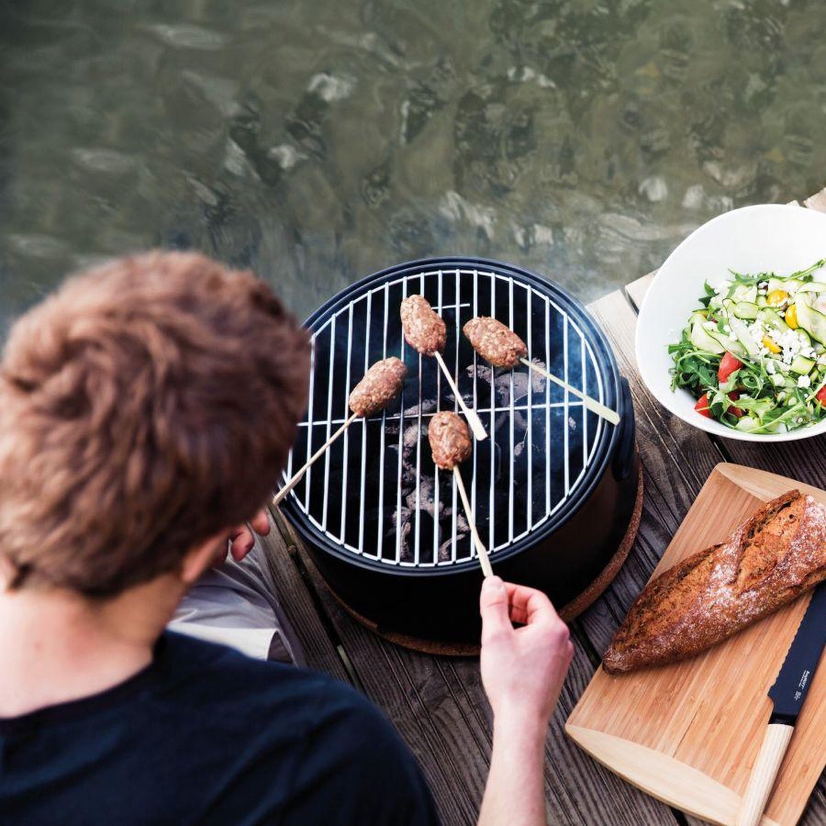 LEO Tafel BBQ Zwart