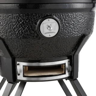 Maxima Premium Kamado BBQ 22 inch Houtskoolbarbecue Zwart 100 cm