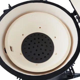 Maxima Premium Kamado BBQ 22 inch Houtskoolbarbecue Zwart 100 cm