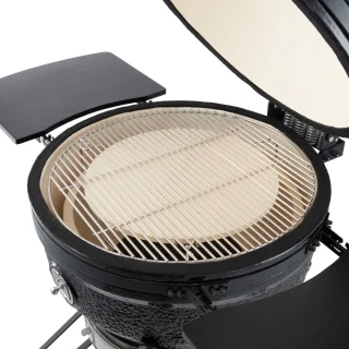 Maxima Premium Kamado BBQ 22 inch Houtskoolbarbecue Zwart 100 cm
