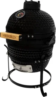 Mini Kamado Keramische Houtskoolbarbecue 33 cm – Zwart