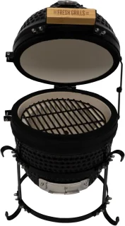 Mini Kamado Keramische Houtskoolbarbecue 33 cm – Zwart