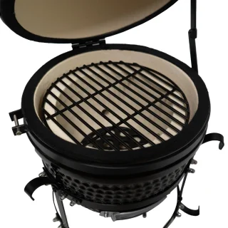 Mini Kamado Keramische Houtskoolbarbecue 33 cm – Zwart