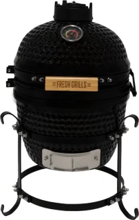 Mini Kamado Keramische Houtskoolbarbecue 33 cm – Zwart
