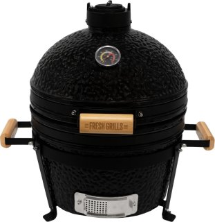 De Mini Kamado Keramische Houtskoolbarbecue 40,6 cm in één oogopslag