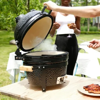 Mini Kamado Keramische Houtskoolbarbecue 40,6 cm