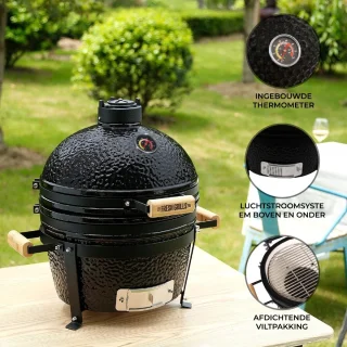 Mini Kamado Keramische Houtskoolbarbecue 40,6 cm
