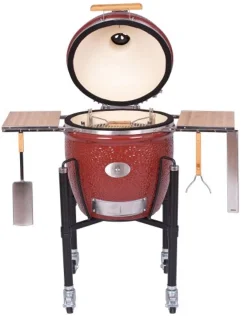 Monolith Classic PRO2.0 Kamado Houtskoolbarbecue Rood 46 cm met Onderstel