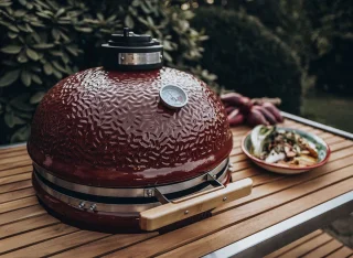 Monolith Classic PRO2.0 Kamado Houtskoolbarbecue Rood 46 cm met Onderstel