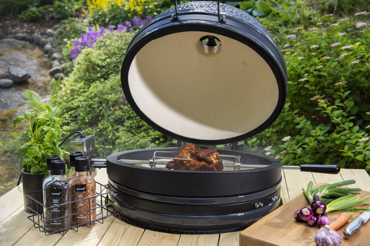 Mustang Kamado L 21" Houtskool Barbecue Grijs