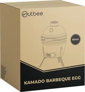 Outbee Kamado 13 Inch Zwart Houtskoolbarbecue