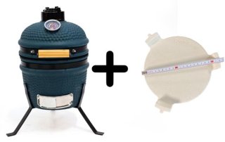 Compacte krachtpatser: Own Grill 13 inch Kamado V2 – blauw