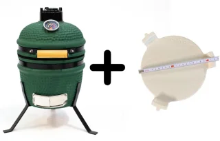 Own Grill Kamado Barbecue 13 inch V2 groen