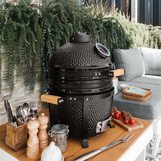 Patton Kamado 15" Table Chef Medium Zwart
