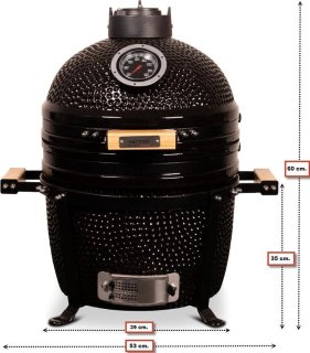 Patton Kamado 15" Table Chef Medium Zwart