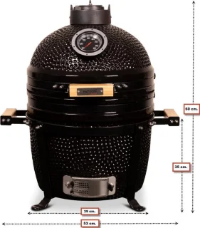 Patton Kamado 15" Table Chef Medium Zwart