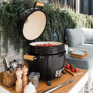 Patton Kamado 15" Table Chef Medium Zwart